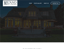 Tablet Screenshot of milanobuilders.com